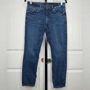 Silver Jeans Women's Blue Suki Skinny Crop Denin Jeans
